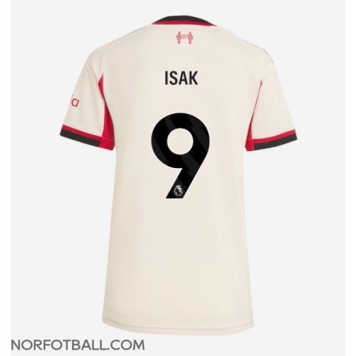 Billige Fotballdrakt Liverpool Alexander Isak #9 Replika Bortedrakt Dame 2025-26 Kortermet Billige Fotballdrakt Liverpool Alexander Isak #9 Replika Bortedrakt Dame 2025-26 Kortermet